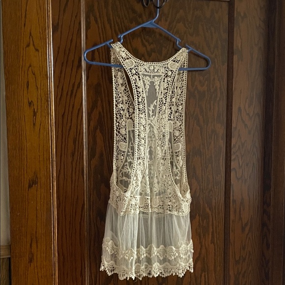 Maurices Beige Lace Crochet Top - Picture 5 of 5